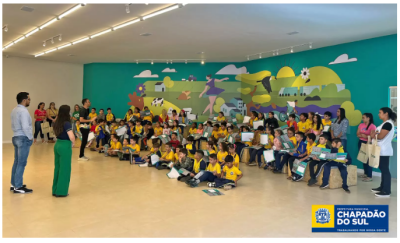 Imagem da notícia Alunos de Chapadão do Sul visitam Instituto Sicoob na Semana de Educação Financeira